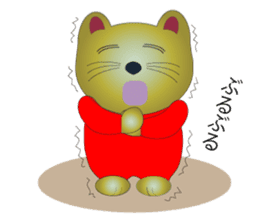 Happy Beckoning gold  cat vol.4 sticker #4932257