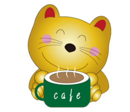 Happy Beckoning gold  cat vol.4 sticker #4932258