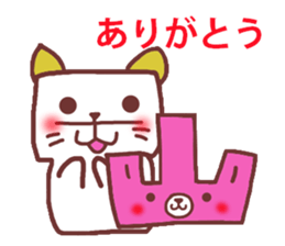 cats and bear Okayama valve sticker #4932724