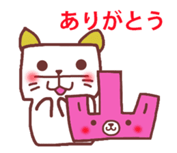 cats and bear Okayama valve sticker #4932724