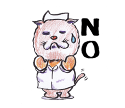 Cat nurse norako sticker #4933003