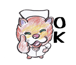 Cat nurse norako sticker #4933004