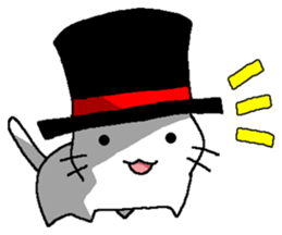 silk hat cat. sticker #4933757