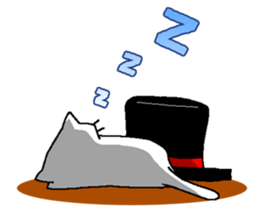 silk hat cat. sticker #4933765