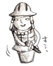 Haniwa Sticker of Miyazaki valve 3 sticker #4934341