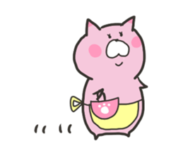 pretty fat cat sticker #4934657