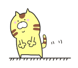 pretty fat cat sticker #4934659