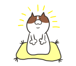 pretty fat cat sticker #4934665