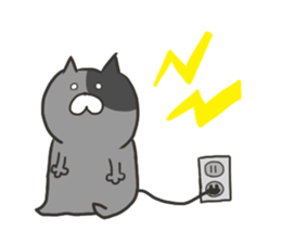 pretty fat cat sticker #4934669