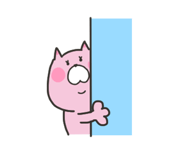 pretty fat cat sticker #4934670