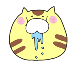pretty fat cat sticker #4934673