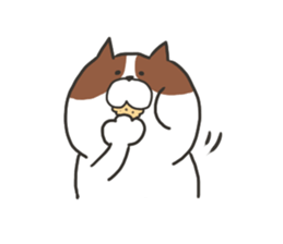 pretty fat cat sticker #4934679