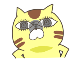 pretty fat cat sticker #4934682