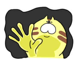 pretty fat cat sticker #4934684