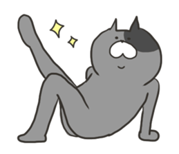 pretty fat cat sticker #4934685