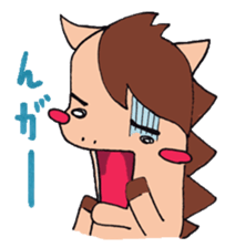 Little pig and little horse 4 sticker #4935038