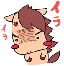 Little pig and little horse 4 sticker #4935042