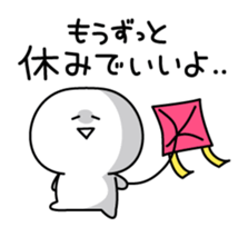 Yuru-Yuru Simple in Winter sticker #4935107