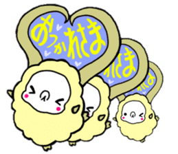 sheep full of love sticker #4935550