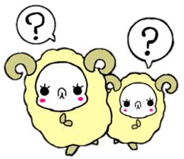 sheep full of love sticker #4935557