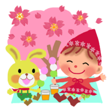 little chiple in spring sticker #4935814