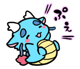 The orient dragon & The western dragon sticker #4936846