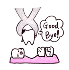 Molar and dental hygienist sticker #4936901