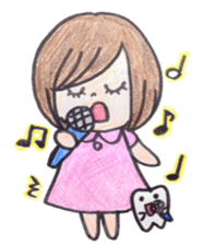 Molar and dental hygienist sticker #4936923