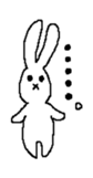 Expressionless rabbit's. sticker #4936966