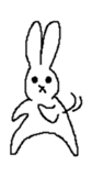 Expressionless rabbit's. sticker #4936968