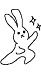 Expressionless rabbit's. sticker #4936969