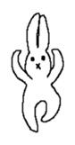 Expressionless rabbit's. sticker #4936970