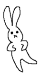Expressionless rabbit's. sticker #4936972