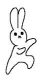 Expressionless rabbit's. sticker #4936975