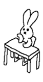 Expressionless rabbit's. sticker #4936978