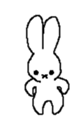 Expressionless rabbit's. sticker #4936979