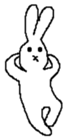Expressionless rabbit's. sticker #4936980