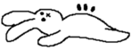 Expressionless rabbit's. sticker #4936982