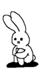 Expressionless rabbit's. sticker #4936984