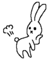 Expressionless rabbit's. sticker #4936987