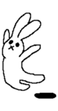 Expressionless rabbit's. sticker #4936990