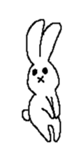 Expressionless rabbit's. sticker #4936991