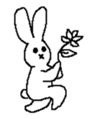 Expressionless rabbit's. sticker #4936994