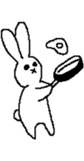 Expressionless rabbit's. sticker #4936998