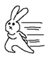 Expressionless rabbit's. sticker #4937000