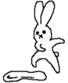 Expressionless rabbit's. sticker #4937001