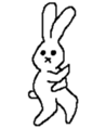 Expressionless rabbit's. sticker #4937002