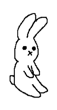Expressionless rabbit's. sticker #4937005