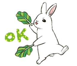 Rabbit with Mask sticker #4937088