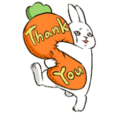 Rabbit with Mask sticker #4937089